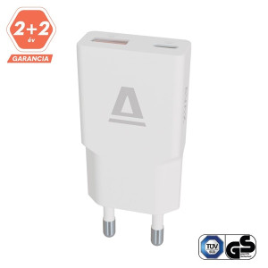 AVAX CH641W NANO SLIM 30W USB-C (PD3.0)+USB-A (QC3.0) fehér hálózati töltő