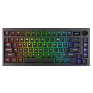 AVAX GM02 PRO 75% HUN Gasket RGB tri-mode mechanikus (Gateron piros switch) billentyűzet