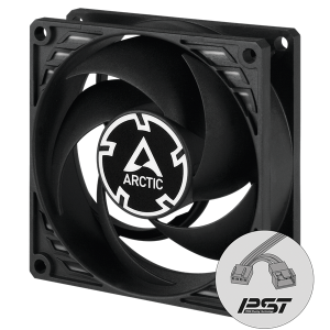 Arctic P8 PWM PST 80mm fekete ventilátor