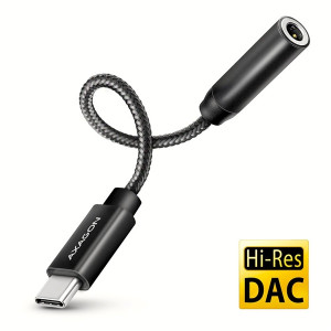Axagon ADA-HC Mini USB-C audio adapter 384 kHz / 32 bit DAC átalakítóval