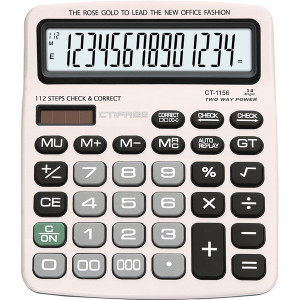 CTIFREE CT-1156 számológép, 155x195mm, 14 számjegy, dual power