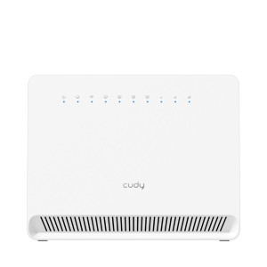 CUDY LT400E egysávos N300 WIFI 4G LTE CAT4, nanoSIM, belső antennás fehér Router