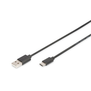 DIGITUS High Speed 2.0 USB type A - USB type-C kábel 1,8m