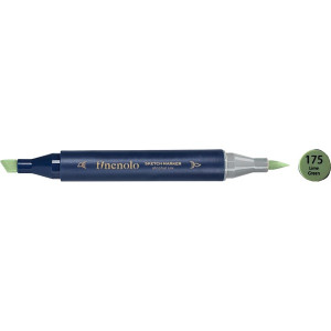 Deli Finenolo 175 - Lime Green kétvégű permanent ART marker