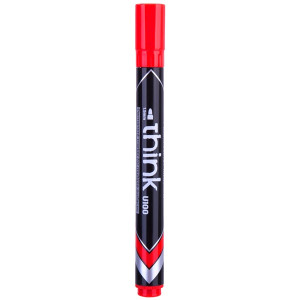 Deli Think kerek hegyű piros permanent marker