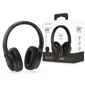 Devia ST104143 EarBass Pro1 ANC Bluetooth fekete sztereó fejhallgató