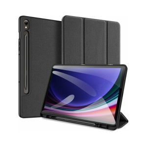 Dux Ducis GP-149757 Galaxy Tab S9 FE LTE (SM-X516) / WIFI (SM-X510) fekete bőr hatású tablet tok