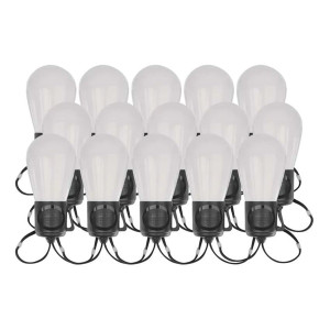 Emos GoSmart 15x parti izzók, 15 m, kültéri és beltéri, RGBIC WiFi LED fényfüzér