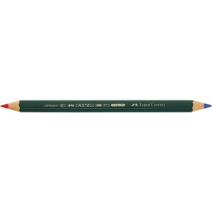 Faber-Castell 873 hatszögletű vastag piros/kék postairón