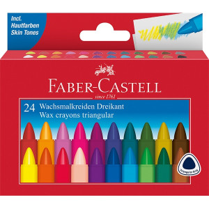 Faber-Castell 24 db háromszögletű zsírkréta készlet