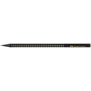 Faber-Castell Sparkle Midnight B háromszögletű fekete/arany grafitceruza