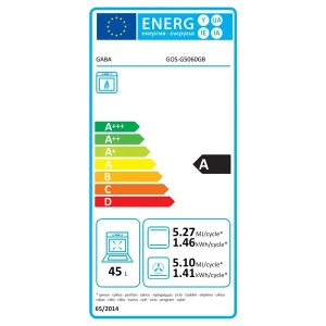 Gaba GOS-G5060GB szürke-fekete, szabadonálló, gáz, főzőzóna: 4, sütő:45L, tűzhely