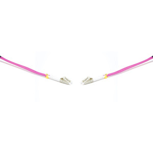 Gigalight Duplex optikai patch kábel 4xLC csatlakozóval, 50/125 OM4 LSZH, 0,5 m