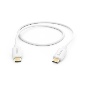 Hama 00201590 1m USB-C fehér adat- és töltőkábel