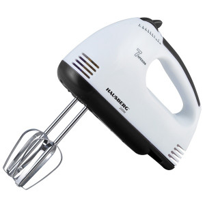 Hausberg HB-4112NG 250W-os fehér-fekete réz motorral 7 sebességes elektromos kézimixer