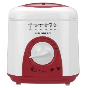 Hausberg HB-1320RS 1 literes 650W vörös elektromos olajsütő