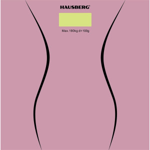 Hausberg HB-6003RZ üveg fürdőszobai mérleg