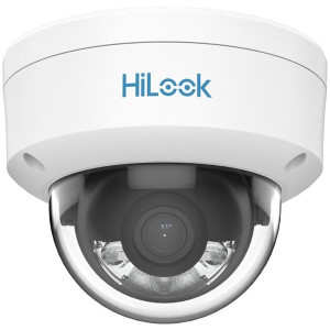 HiLook IPC-D129HA(2.8mm) /Kültéri/2MP/2,8mm/Láthatófény 30m/DWDR/IK08/MD 2.0/ColorVu PoE IP dóm kamera
