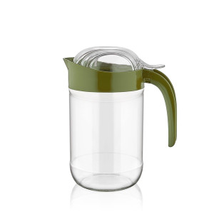 IRIS C-00130 Alegre olaj és ecet kiöntő üvegkancsó 660ml, zöld