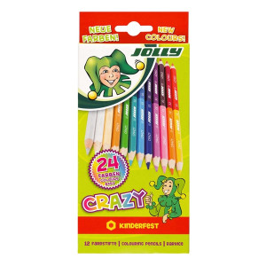 Jolly Superstick Crazy 12 db/24 szín kétvégű színesceruza készlet