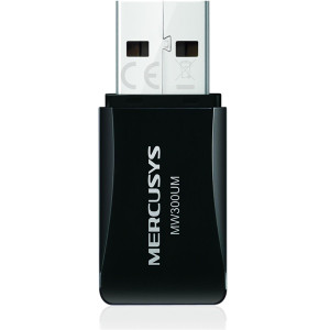 Mercusys MW300UM 300Mbps vezeték nélküli fekete USB adapter