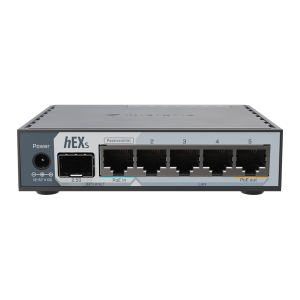 MikroTik hEX S (2025 verzió) E60iUGS L4 512MB 5xGbE LAN 1x2.5 GbE SFP port router