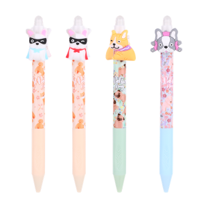 Nebulo Pörgetős kutyusok radírozható nyomógombos zselés toll