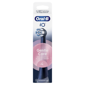 Oral-B iO Gentle Care Black 4 db-os RB fogkefefej szett - új