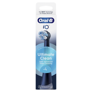 Oral-B iO Ultimate Clean Black 4 db-os fogkefefej szett - új