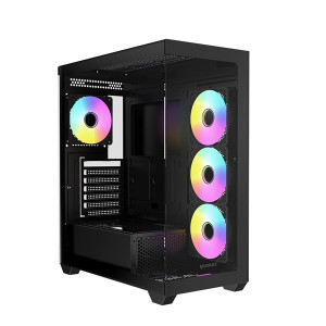 RAIDMAX i800 Chrome fekete (táp nélküli) ablakos ATX ház