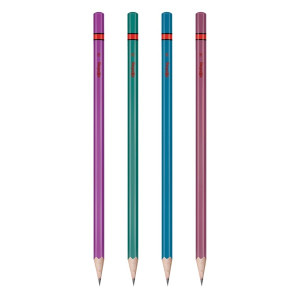 Rotring Metallic HB hatszögletű vegyes színű grafitceruza