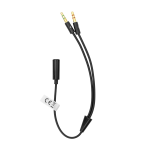 Sbox 35F-2X35M/R 3.5mm jack anya - 2x 3.5mm jack apa adapter