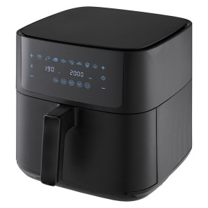 TOO AF-850-B 1800 W fekete 8 L forrólevegős sütő (air fryer) digitális vezérléssel 