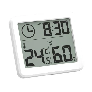 TOO WS-301-W hőmérséklet és páratartalom kijelzéssel fehér időjárás állomás