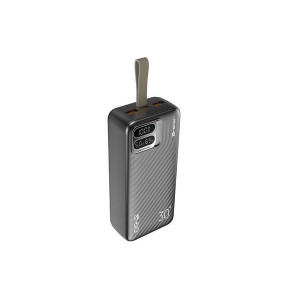 Tracer Blaze 30 000 mAh PD 65W Quick Charge 3.0 fekete hordozható power bank