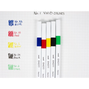 Uni Emott No.1 Vivid Colors 5db-os vegyes színű tűfilc készlet