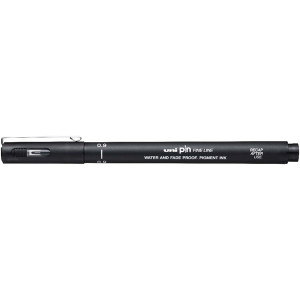 Uni PIN 0,9 mm fekete rajzmarker