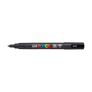 Uni POSCA PC-3M fekete marker