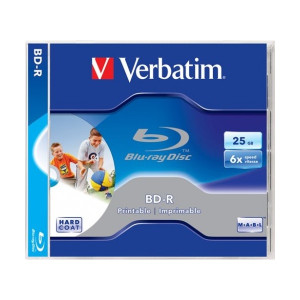 VERBATIM BRV-6N BD-R nyomtatható normál tokos Blu-Ray lemez