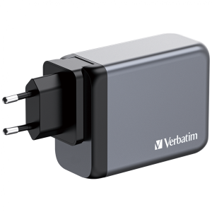 Verbatim 32204 GNC-200 GaN Charger 200W USB Type-A + 3xType-C hálózati töltő adapter