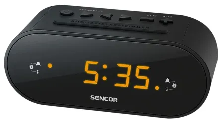 Sencor SRC 1100 B fekete rádiós ébresztőóra