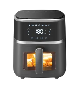 TOO AF-150B-1400 W fekete 5 L forrólevegős sütő