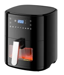 TOO AF-650-B 1500 W fekete 6 L forrólevegős sütő