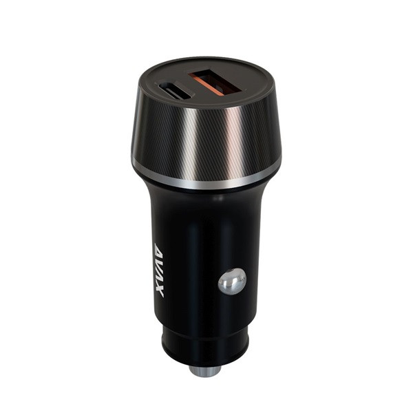 AVAX CC304B CARLY 38W USB-C (PD3.0)+USB-A (QC) autós töltő
