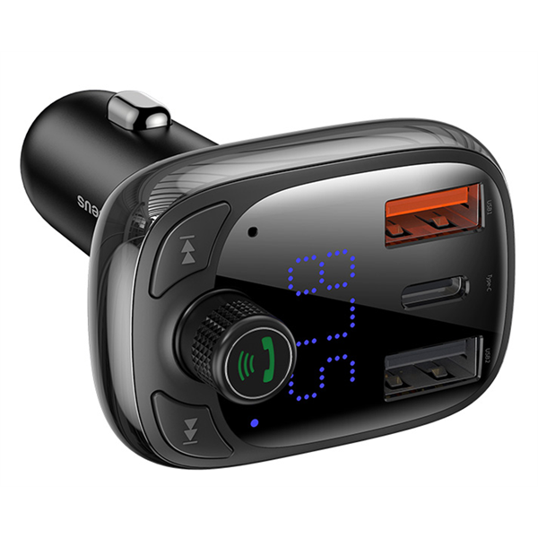 Baseus CCMT000101 S-13 fekete FM transzmitter
