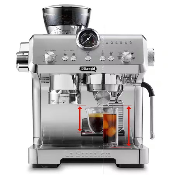 DeLonghi La Specialista Prestigio EC9555.M metál beépített őrlős karos kávéfőző