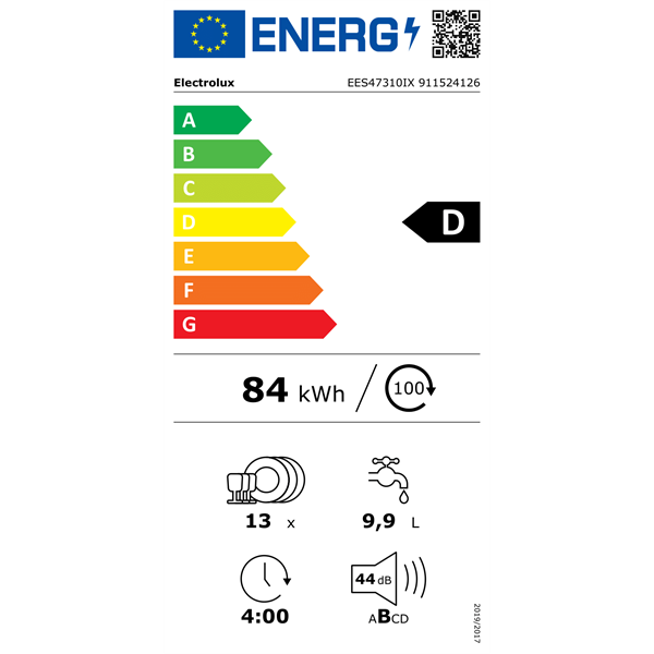 Electrolux EES47310IX beépíthető 13 terítékes mosogatógép