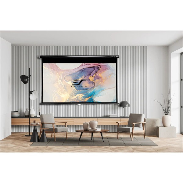 EliteScreens M84UWH 84" (16:9) 185x104cm fekete vázzal manuális fali vetítővászon
