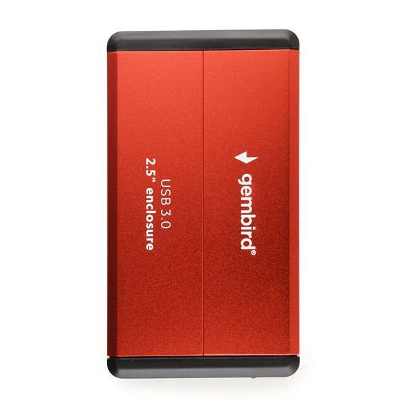 Gembird 2.5" USB3.0 SATA külső ház piros