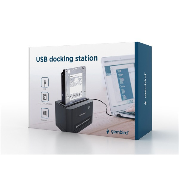 Gembird HD32-U2S-5 2.5/3.5" SATA3 USB2.0 dokkoló fekete